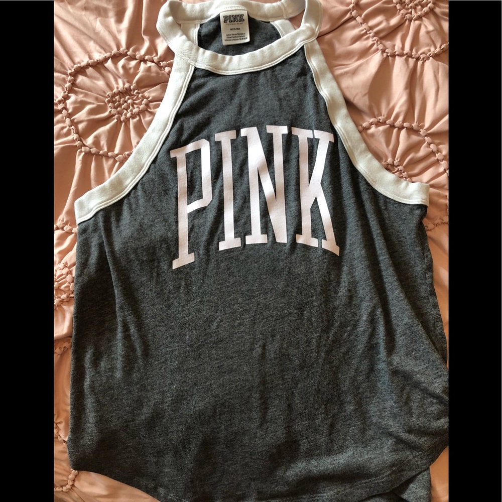 Pink brand gym top